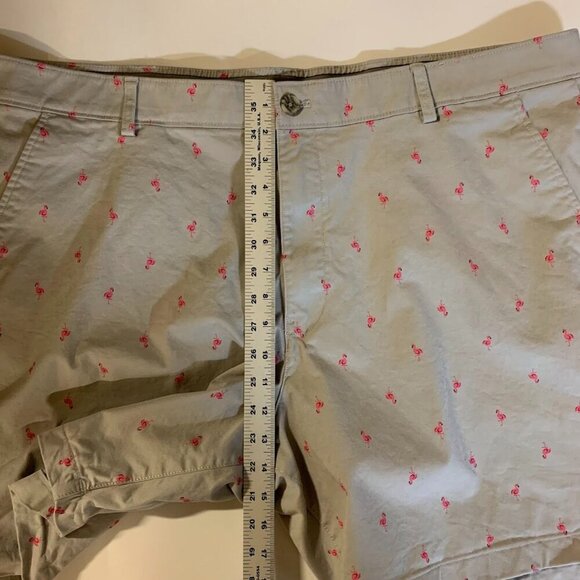 Ralph Lauren Chaps Men's Flamingo Print Slash Pocket Chino Shorts Size 44 - Picture 10 of 11